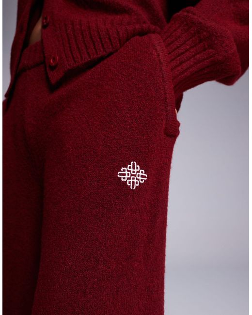 The Couture Club Red – jogginghose aus strick