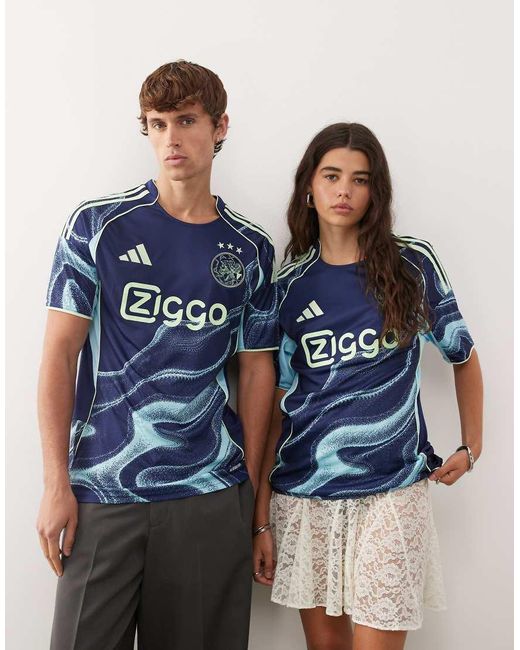 Adidas Originals Blue Adidas Football Ajax 25/26 Away Jersey