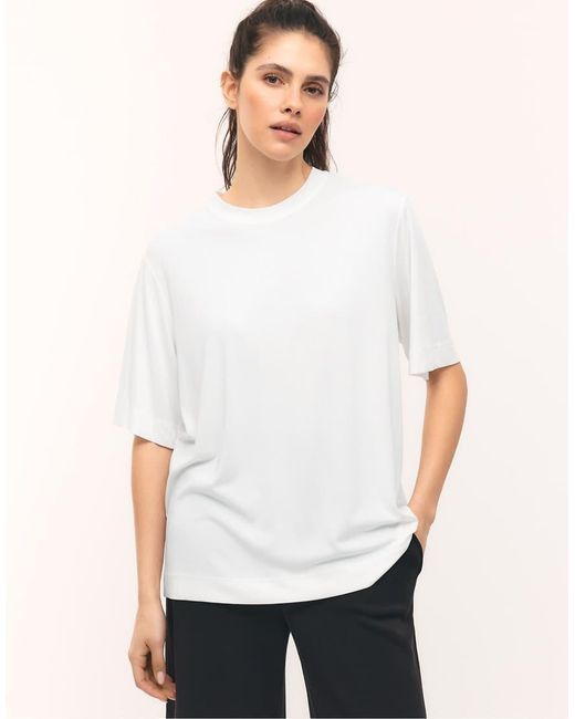 Stradivarius White Oversized T-shirt