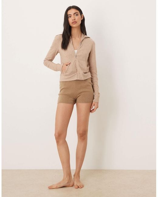 Abercrombie & Fitch Natural Zip Through Lounge Hoodie