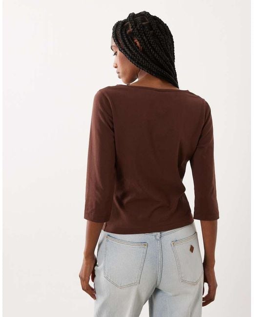 ASOS Red Co-Ord 3/4 Sleeve Button Through Cardi