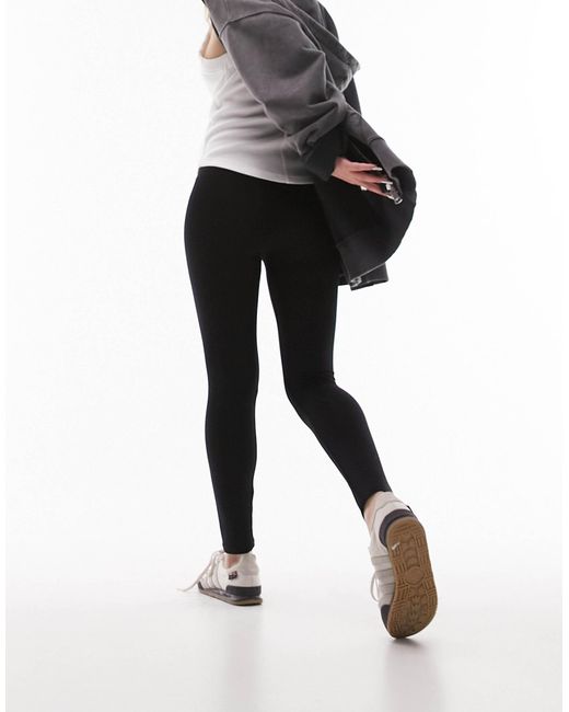 Topshop Unique Black High Waisted legging