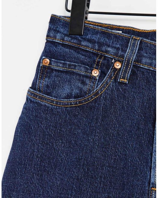 Vaqueros Azul Añil De Corte Recto Capri Y Talle Alto 501 De Levi's de color Blue