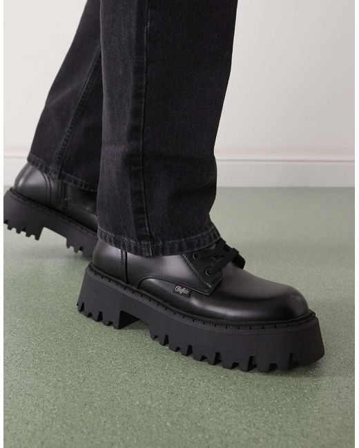 Buffalo Black Asp Lace Up Boot for men