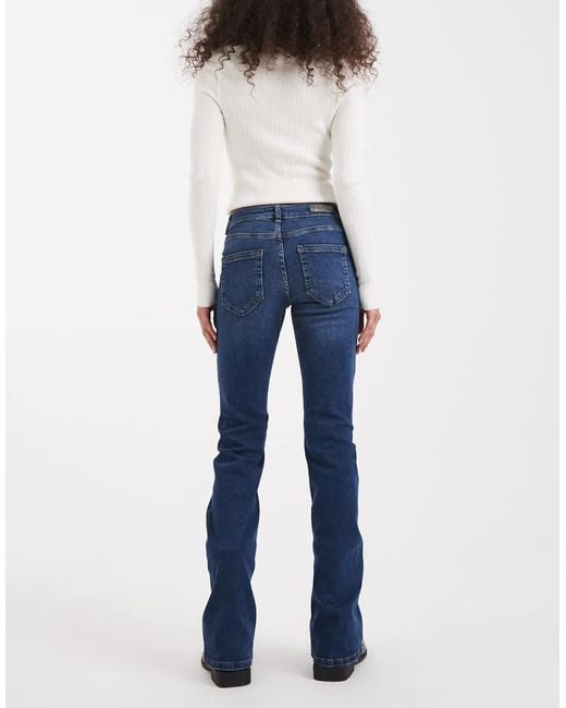 ONLY Blue Blush Low Rise Flare Jeans