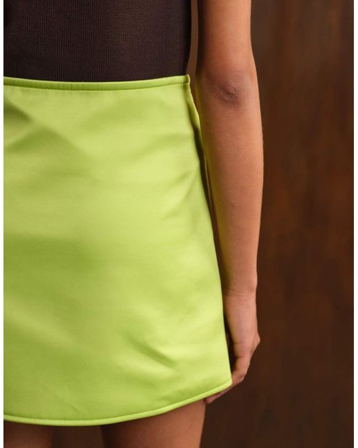 ASOS Brown Co-Ord Satin Mini Skirt