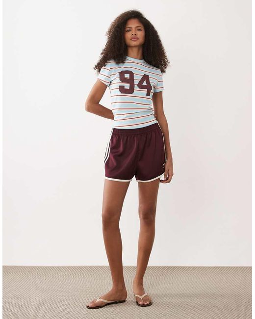 ASOS Red Short Sleeve Baby Tee With 94 Graphic