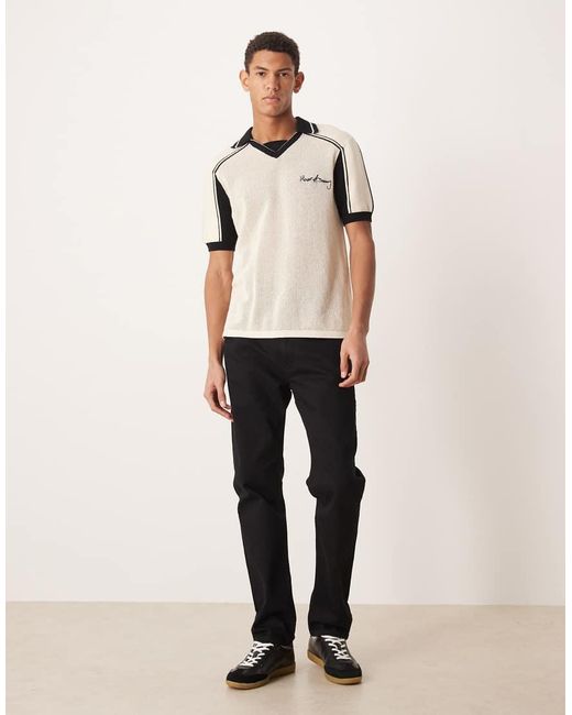 House Of Sunny Natural Keepers Knit Polo Shirt for men