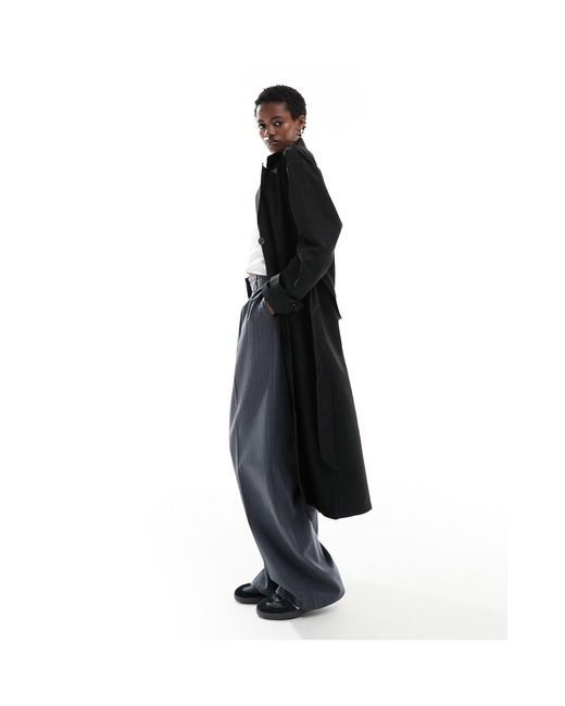 Trench-coat long ONLY en coloris Black