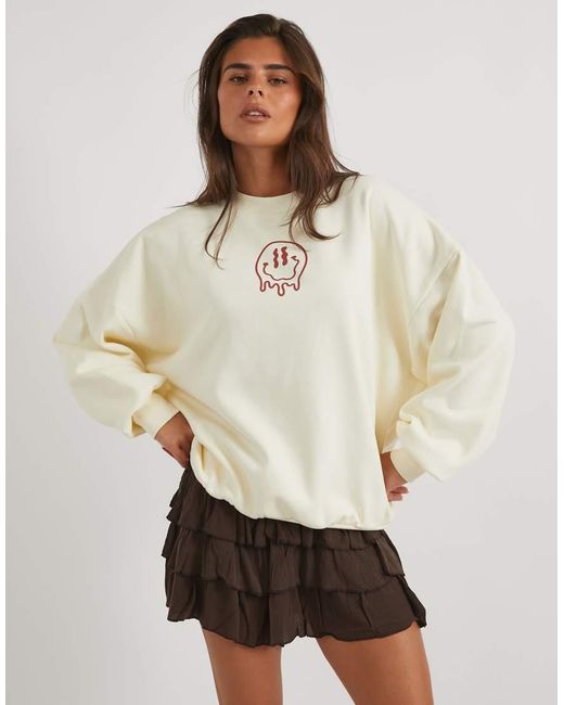 Skinnydip London White London Whatever Sweatshirt