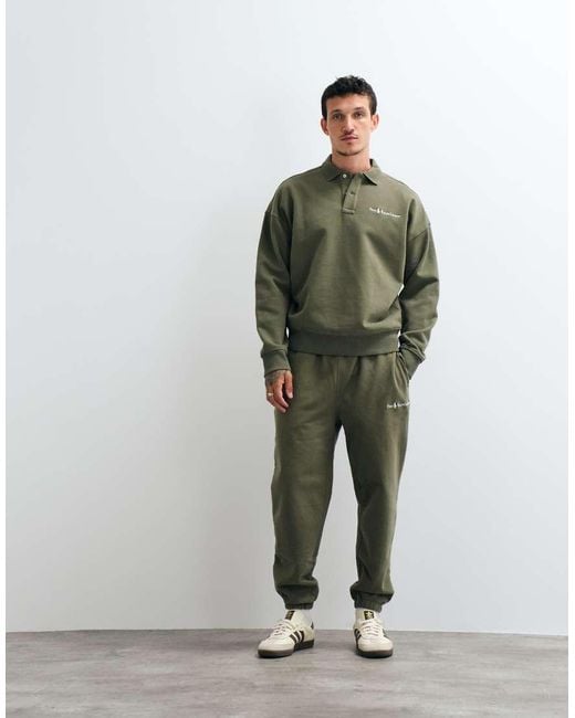 Polo Ralph Lauren Green Script Logo Heavyweight Polo Sweatshirt for men