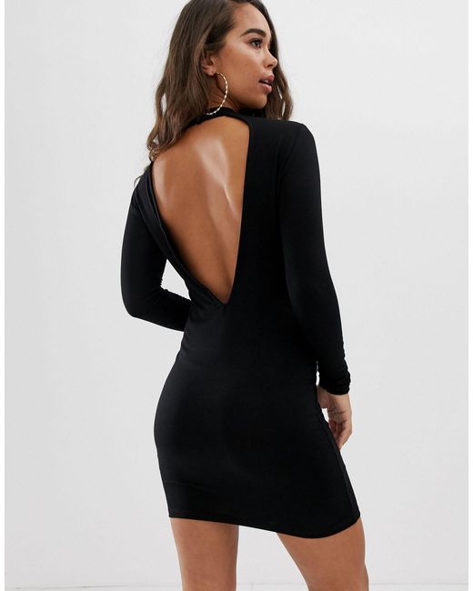 deep plunge bodycon dress