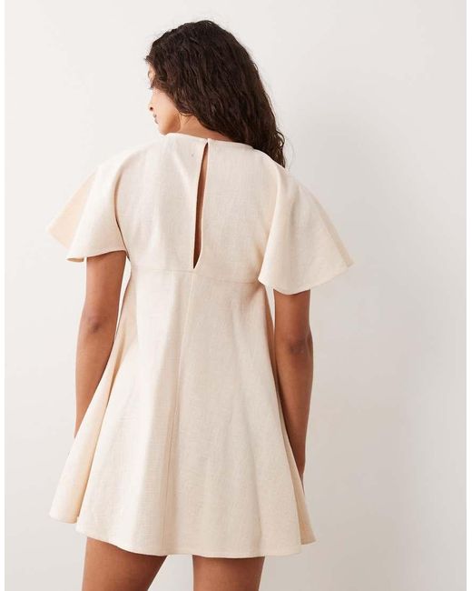 ASOS Natural Smock T-shirt Mini Dress