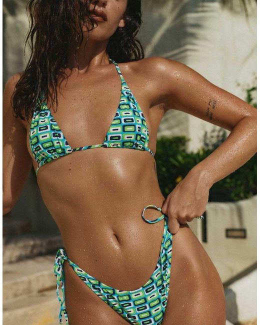 Bright Swimwear Green Melody Dirty Martini Adjustable Bikini Top