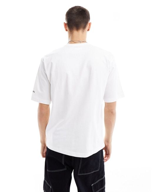 Camiseta blanca extragrande barton springs ii exclusiva en asos Columbia de hombre de color White