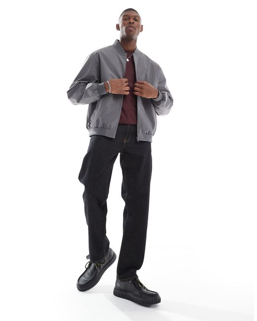 Jack & Jones Gray Bomber Jacket for men