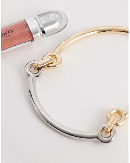 ASOS Natural Torque Necklace With Loop Detailing