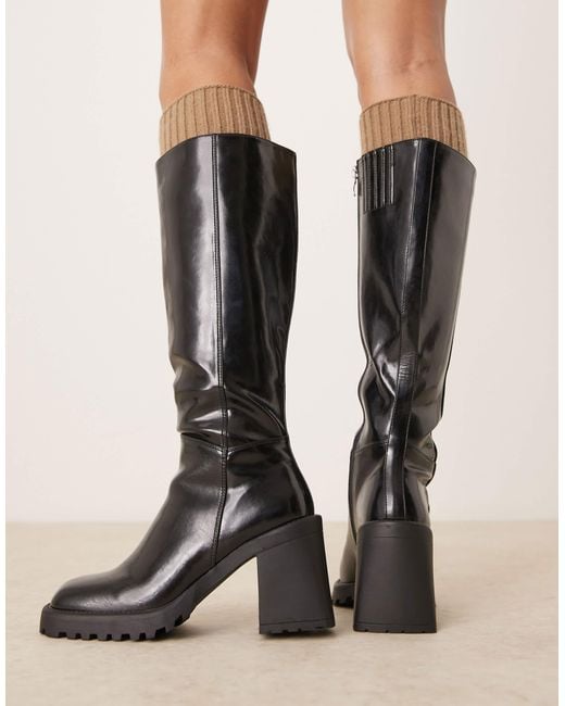 Raid Black Mayah Knee Boots