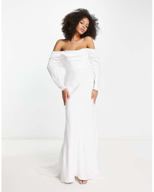 long sleeved occasion dress Camielle Brown Maxi Dress - US 6