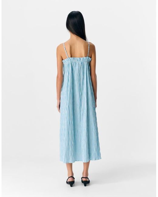 Object Midi Dress in Blue | Lyst UK