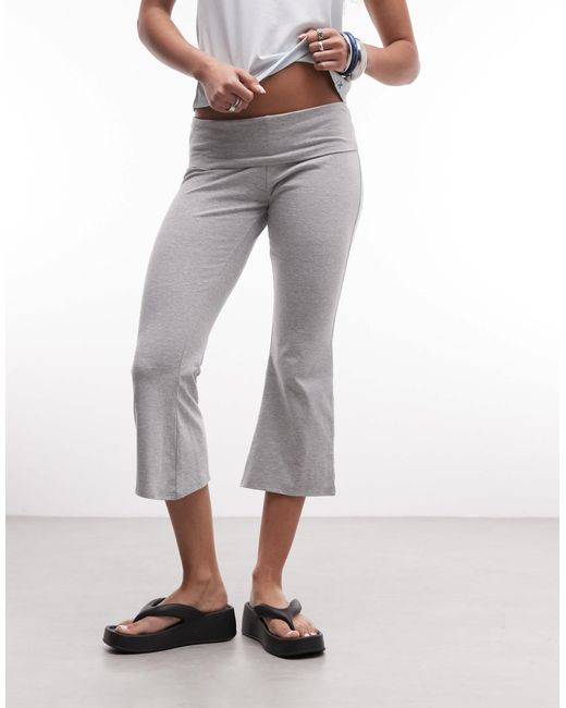 Collusion White Flared Capri