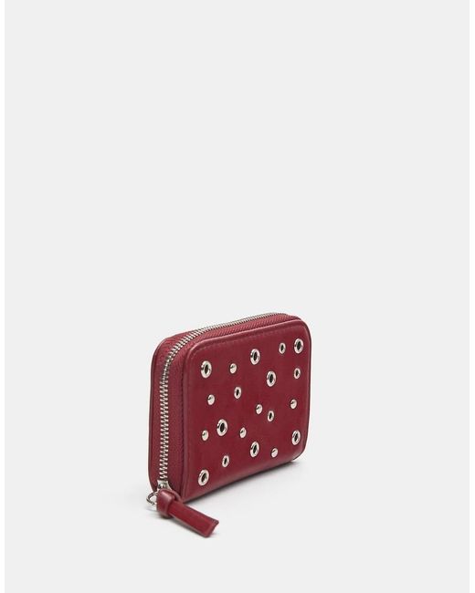 Pull&Bear Purple Studded Wallet