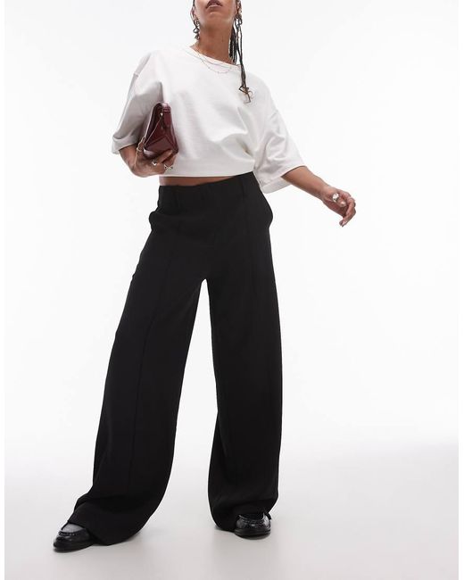 Mango White Fluid Floaty Trousers