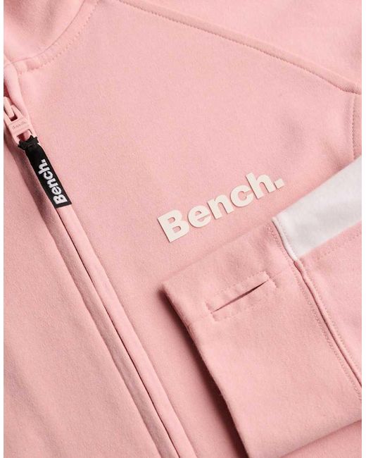 Bench x Superdry & Co Blue High Neck Contrast Track Top