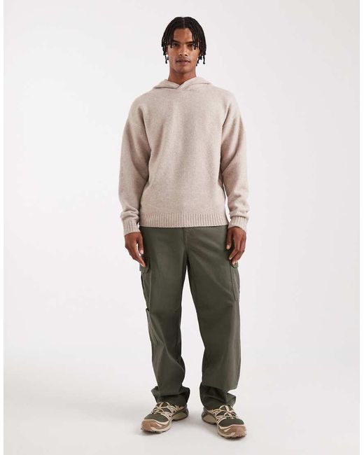 Sudadera Beis Con Capucha De Punto Mullido De -Gris Jack & Jones de hombre de color Natural