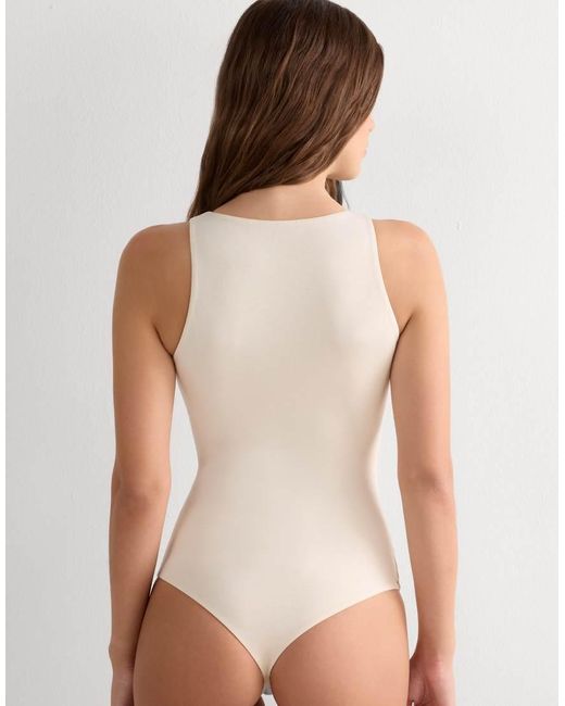 Intimissimi White Fresh Bamboo Bodysuit With Wide Straps