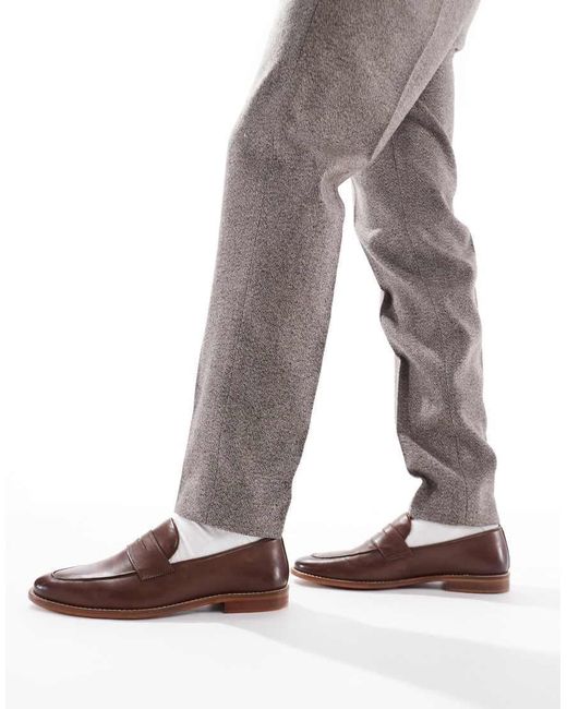 Schuh Brown Rune Loafers for men