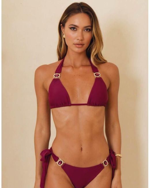 Moda Minx Red Amour Triangle Top