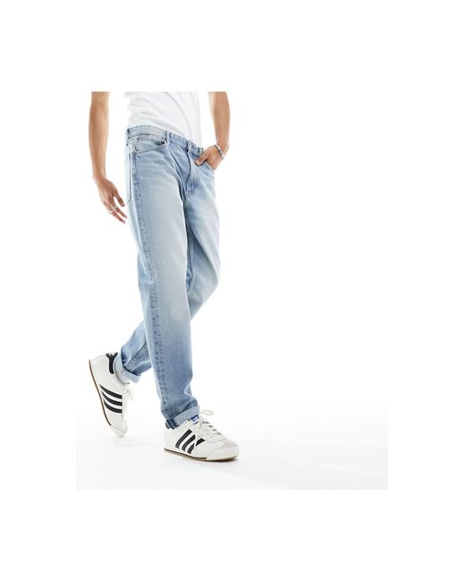 ASOS Blue Straight Leg Jeans for men