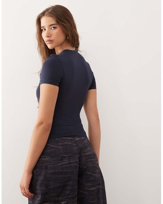 Weekday Blue Slim Fit T-shirt