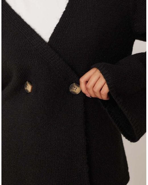 Y.A.S Black Long Sleeve Knitted Cardigan Co-ord