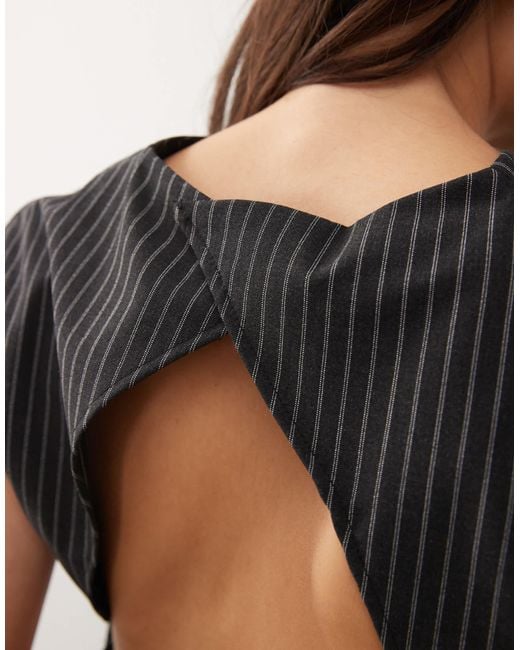 weekday backless dress WEEKDAY Clair Open Back Mini Dress