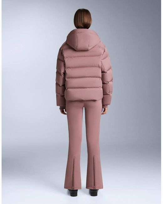 Oysho Pink Water-resistant Stretch Flare Ski Trousers