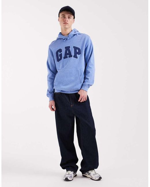 Gap Blue Logo Overhead Hoodie for men