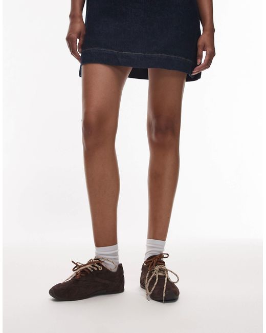 Myr-aa - baskets à lacets en daim - chocolat Bronx en coloris Brown