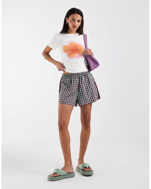 ONLY White Hibiscus Flower Print T-shirt