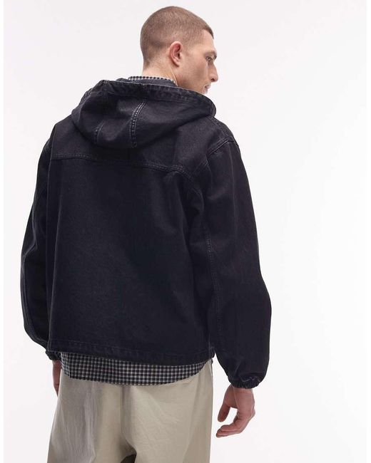 No Problemo Blue Workwear Denim Zip Through Jacket for men