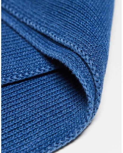 Levi's Blue Backpatch Knit Scarf