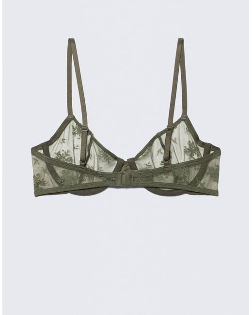 Weekday Green Lace Underwire Bra