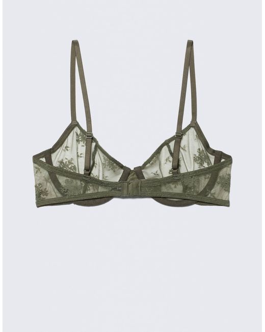 Soutien-gorge à armatures en dentelle - kaki Weekday en coloris Green