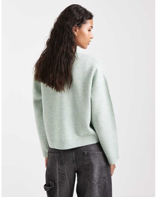 ONLY Gray Round Neck Boxy Jumper