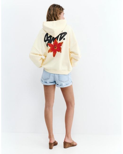 Pull&Bear White – kapuzenpullover