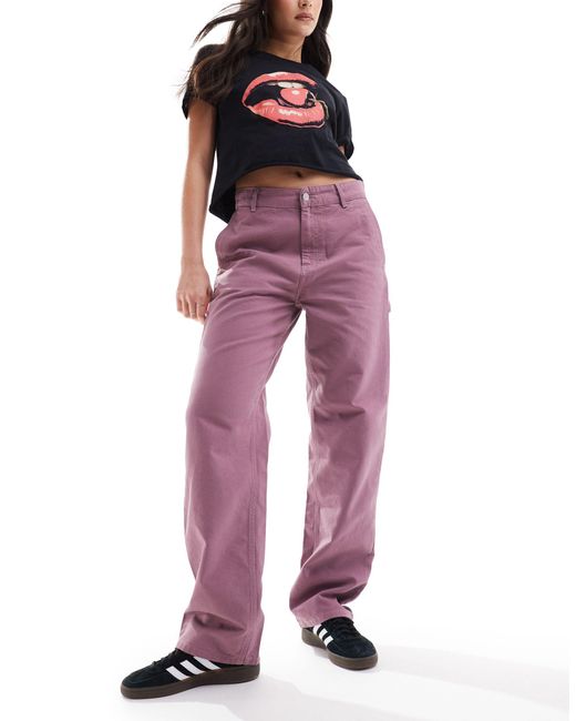 Pantalones s Carhartt de color Purple