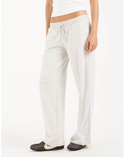 Hollister White Cosy Wide Leg Trousers