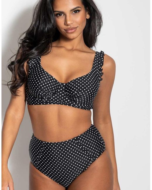 Pour Moi Blue Sicily High Waist Bikini Bottoms
