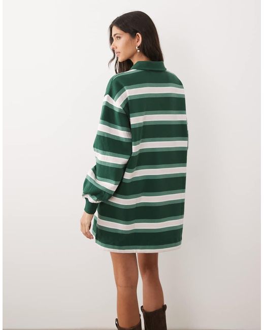 ASOS Green Polo Rugby Mini Dress